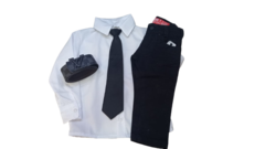 Conjunto Esporte Fino com gravata e cinto 4 a 10anos - comprar online