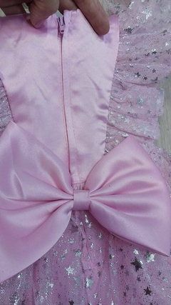 Vestido Festa Aniversario Princesa Luxo Rosa - RANNA BEBÊ