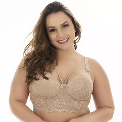 Sutiã Plus Size Reforçado Lara Com Paleta Patitex