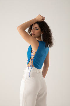 Cropped Malu - Azul - comprar online