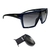 Óculos de Sol Evoke Bionic Alfa D01 Blue Shine Black Silver