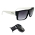 Óculos de Sol Evoke Code BRA10 Black White Matte Gradient