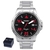 Relógio Orient Analógico MBSS1195 E2SX Aço Inox Vermelho 50m