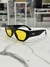 Óculos de Sol Evoke Henrique Fogaça Kurt HFA01 Black Yellow - Óptica Beller 