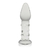 Plug Anal em Vidro Cônico com Relevo 13,9x4cm - Lovetoy