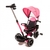 Triciclo Direccional Reforzado con Asiento Giratorio Love Rosa - comprar online