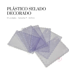 Plástico Selado decorado 6x10cm (10 unidades)