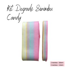 Kit Fita Degradê Sinimbu Candy (2 tamanhos) - 3 metros de cada