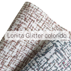 Lonita Glitter Colorido 24x34 cm (1 unidade)