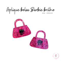 Aplique bolsa Barbie brilho 4cm (2 unidades)
