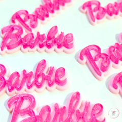 Aplique Palavra Barbie acrilico (2 unidades)