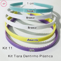 kit Tiara Dentinho plástica 1 cm (5 unidades) - comprar online