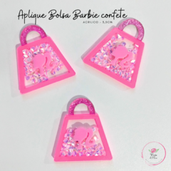 Aplique Bolsa Barbie confete 3,5cm (2 unidades)