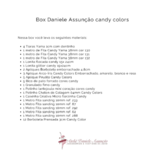 Box Daniele Assunção candy colors ( 1 unidade) - comprar online