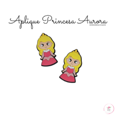 Aplique Princesa Aurora corpinho emborrachado