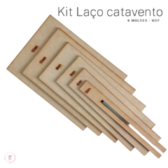 Kit gabarito MDF - Laço catavento