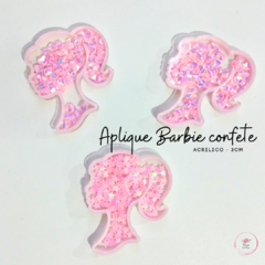 Aplique Barbie confete Acrílico 3cm (2 unidades) - comprar online