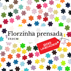Florzinha PRENSADA 2x2cm com 200 und.