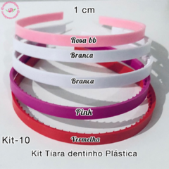 kit Tiara Dentinho plástica 1 cm (5 unidades)