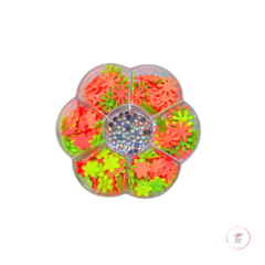 Caixinha Criativa Micro florzinhas (1 unidade) - Atelie Rosa di Pano