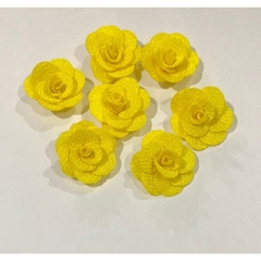 Flor de Tecido (3cm) - 10 Unidades - loja online
