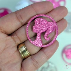 Aplique Perfil Barbie Acrílico 3cm (2 unidades) - comprar online