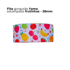 Fita Gorgurão Yama estampada Frutinhas - Atelie Rosa di Pano