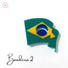 Aplique Bandeira Brasil Copa do mundo (1 unidade) - comprar online