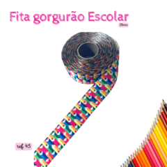 Fita Gorgorão Escolar - 38mm (3 metros) - Atelie Rosa di Pano