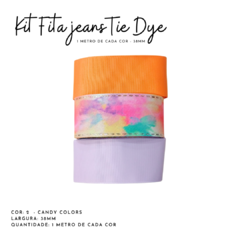 Kit Fita jeans Tie Dye Cor: 2 Candy colors - 38mm (3 metros) - comprar online