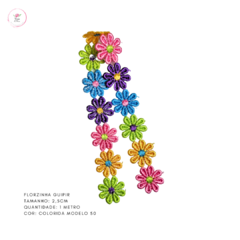 Florzinha de Guipir - 2,5cm (1 metro) - loja online