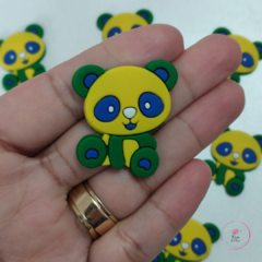 Aplique Emborrachado Urso Verde Amarelo (1 unidade) - comprar online