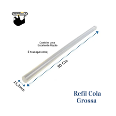 Cola Quente Bastão Rendicolla transparente 11,2 x 30 Grossa (5 unidades) - comprar online
