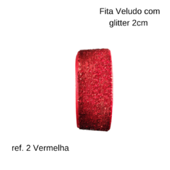 Fita de Veludo com Glitter 22mm (5 metros) - loja online