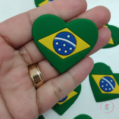 Aplique Emborrachado Coração Copa do mundo (1 unidades) - comprar online