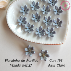 Florzinha de Acrílico Irizada (17,5 mm) Ref.27 - 20 unidades na internet