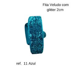 Fita de Veludo com Glitter 22mm (5 metros) - loja online