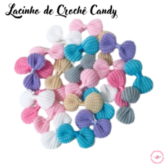 Lacinho de Crochê Cores CANDY - 5 cm (20 Unidades)