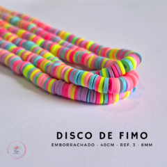 Disco de Fimo emborrachado - 40cm - Atelie Rosa di Pano