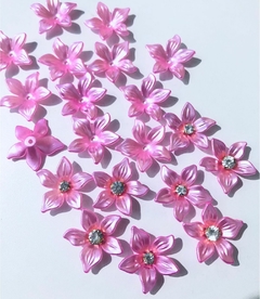 Florzinha de Acrílico 2,5 cm, Ref.39 (20 unidades) - Atelie Rosa di Pano