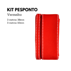 Kit Fita Pesponto Escolar 10mm/38mm (3 metros de cada tamanho)