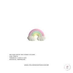 Aplique Arco-Íris Candy Colors Emborrachado - comprar online