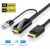 CABO ADAPTADOR HDMI PARA DISPLAYPORT 4K COM USB