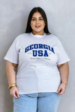 Tshirt Georgia USA Plus Size na internet