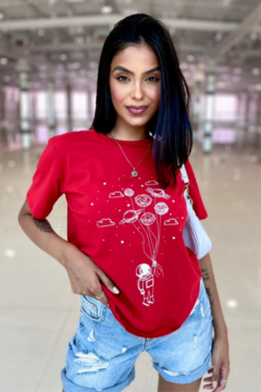 Tshirt Astronauta Vermelho