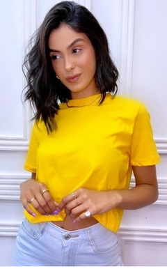 Cropped Básico Amarelo