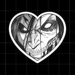 Sticker Corazón Titán de Ataque - comprar online