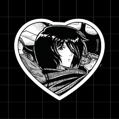 Sticker Corazón Mikasa