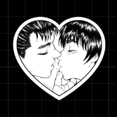 Sticker Corazón Guts & Casca