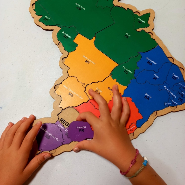 Quebra-cabeça mapa do Brasil Gigante